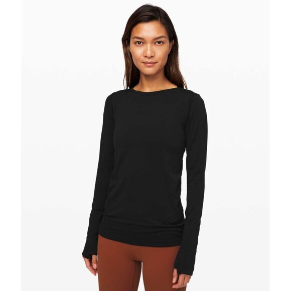 Lululemon Swiftly Speed Long Sleeve Top *Flow Black V-Back 2 - Picture 3 of 8